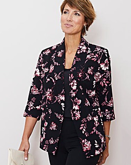 Julipa Print Crepe Lined Jacket