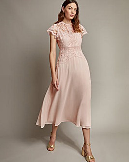 Monsoon Monica Lace Midi Dress