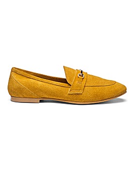 Premium Suede Trim Detail Loafers Extra Wide EEE Fit