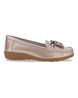 Leather Tassel Detail Loafers Extra Wide EEE Fit