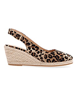 Miami Wedge Espadrille Slingback Sandals Wide E Fit