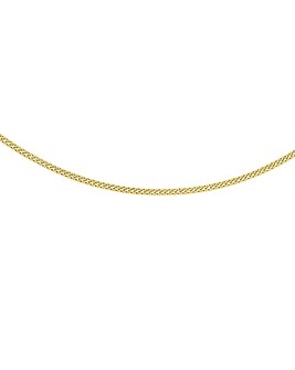 9 Carat Gold Heart Slider Curb Chain