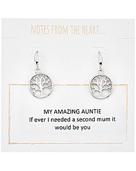 Notes from the Heart Amazing Auntie Earrings