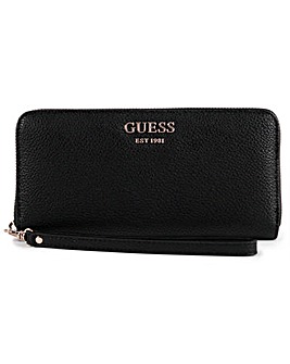 Guess Vikky SLG Large Pebbled Zip Around Wallet