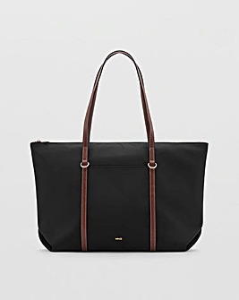 Mango Nylon Shopper Tote Bag