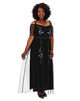 Lovedrobe Embroidered Cami Maxi Dress