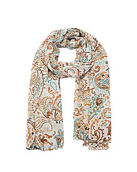 Mango Lightweight Paisley Scarf