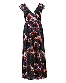 Religion Bird Print Maxi Dress