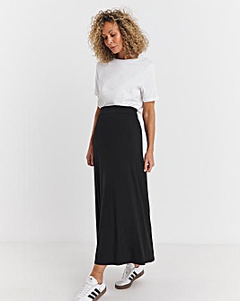 Stretch Jersey Maxi Skirt