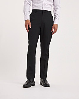 Regular Fit Black Stretch Formal Trouser