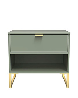 Maddox Fully Assembled 1 Drawer 1 Open Shelf Side Table