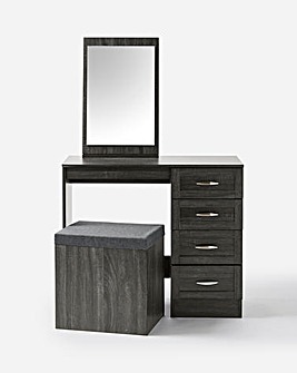 Kingston Dressing Table with Stool & Mirror