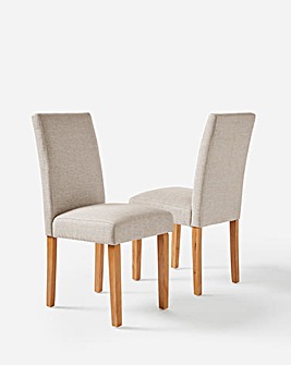 Ava Pair of Dining Chairs Fabric