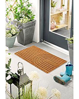 Embossed Coir Curve Doormat