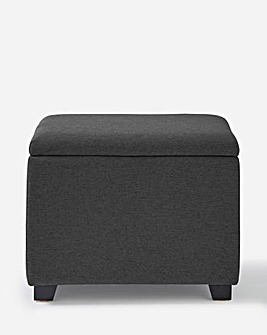 Hayden Fabric Compact Storage Ottoman