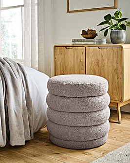 Esme Round Teddy Storage Ottoman