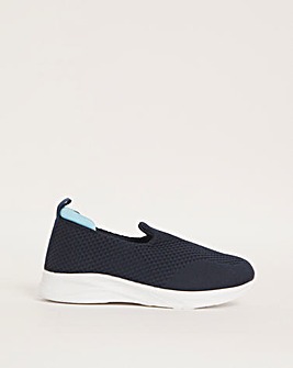 Cushion Walk Arch Support Slip On Trainers EEE Fit