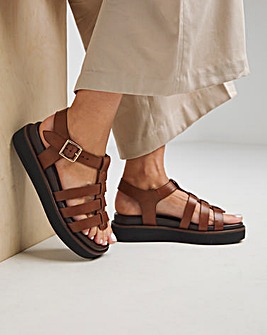 Blanca Leather Fisherman Sandal Extra Wide EEE Fit