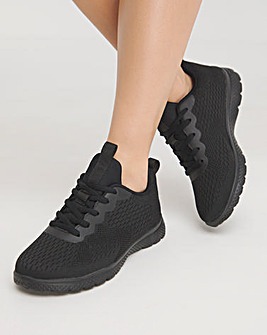 Cushion Walk Lace Up Trainers EEEEE Fit