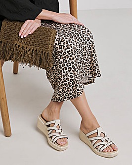 Monarch Wedged Woven Mule Extra Wide EEE Fit