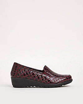 Cushion Walk Twin Gusset Loafers Wide E Fit