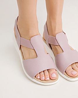 Cushion Walk Elasticated Sandals EEE Fit