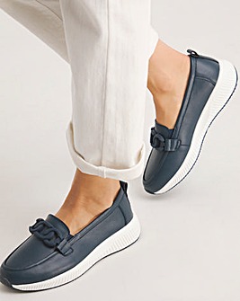 Carol Leather Sporty Loafers Extra Wide EEE Fit