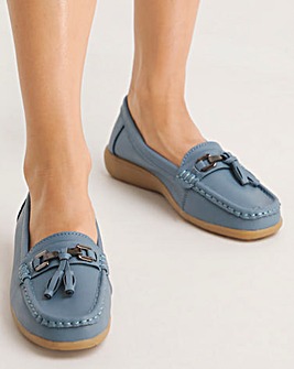 Samara Leather Loafers - Wide Fit (E)