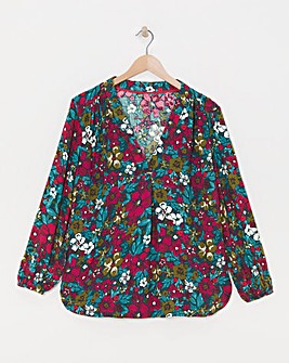 Julipa Moss Crepe Floral Printed Blouse