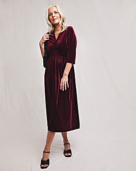 Julipa Velour Midi Dress