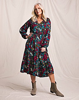 Julipa Printed Floral Midi Dress