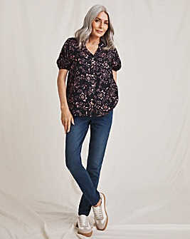 Julipa Button Down Printed Top