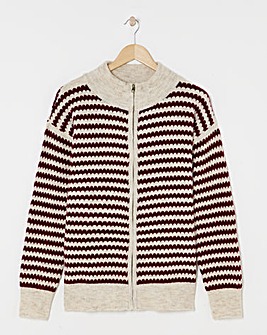 Julipa Zip Up Knitted Jacket