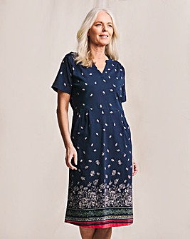 Julipa Cotton Printed Jersey Shift dress