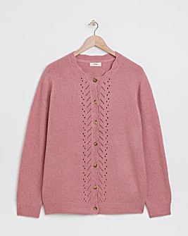 Julipa Pointelle Soft Wool Cardigan