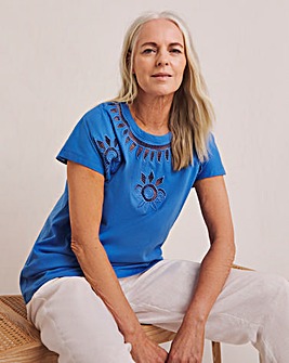 Julipa Cut Out Cotton T-Shirt