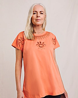 Julipa Cut Out Cotton T-Shirt