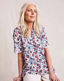 Julipa Printed Linen Jersey Tunic