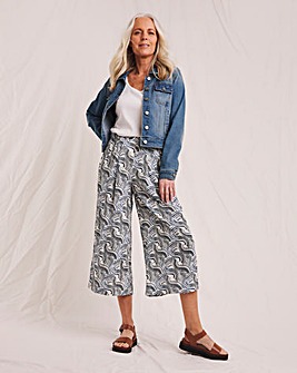 Julipa Printed Crinkle Culotte