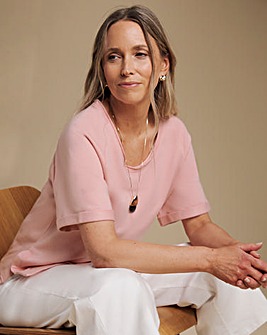 Julipa Pure Cotton Short Sleeve Sweatshirt