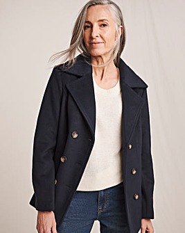 Julipa Brushed Pea Coat