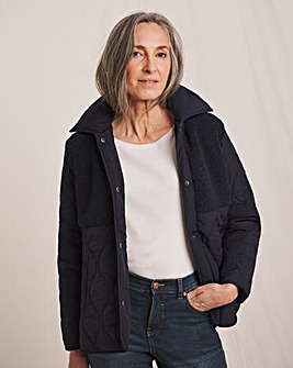 Julipa Borg Quilted Short Coat
