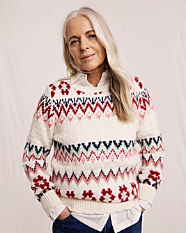 Julipa Patterned Crew Neck Jumper