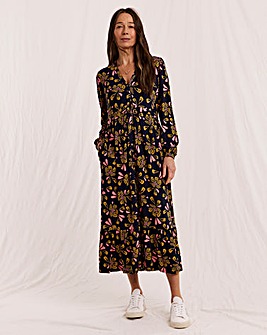 Julipa Button Jersey Midi Dress