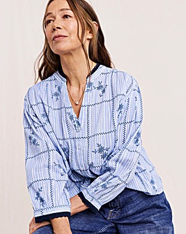 Julipa Printed Stripe Blouse