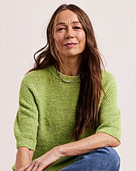 Julipa Short Sleeve Button Back Jumper