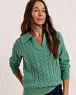 Julipa Cotton Cable Jumper