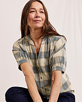 Julipa Check Print Blouse