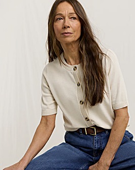 Julipa Short Sleeve Cotton Cardigan