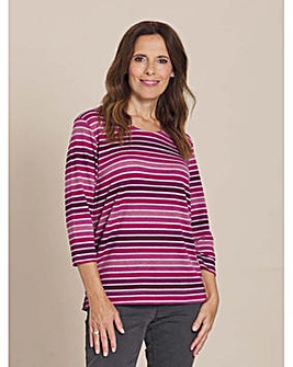 Berry striped top